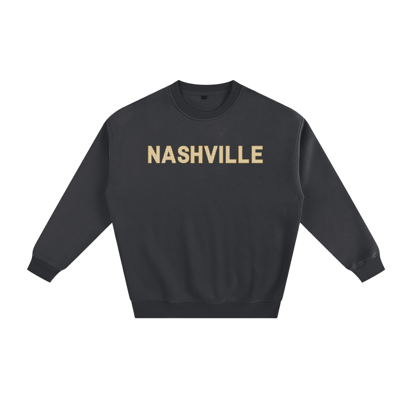 Gold Gingham Crewneck