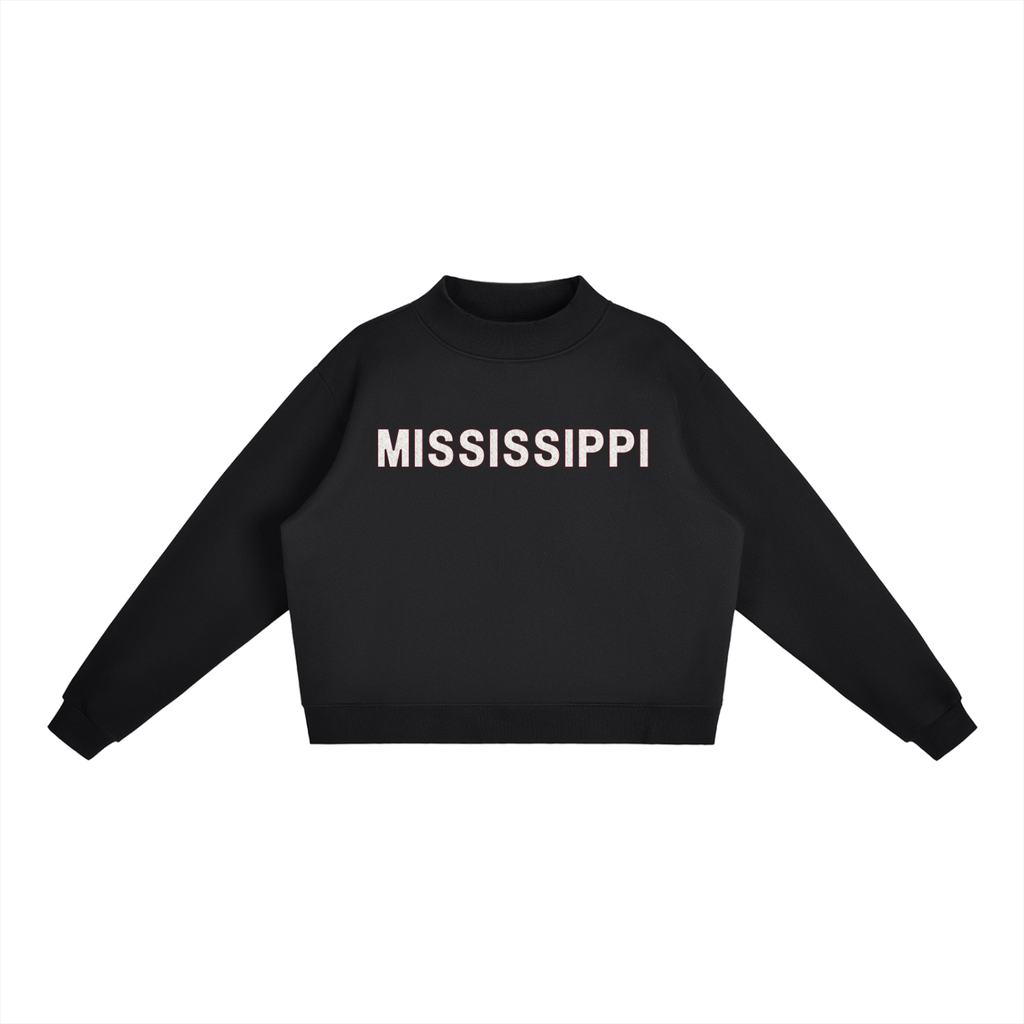 Camo Mock Neck