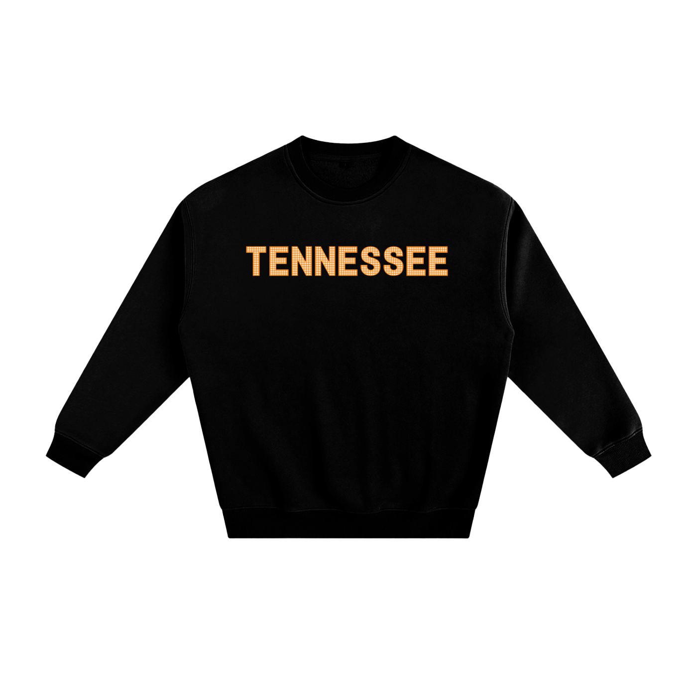 Orange Gingham Crewneck