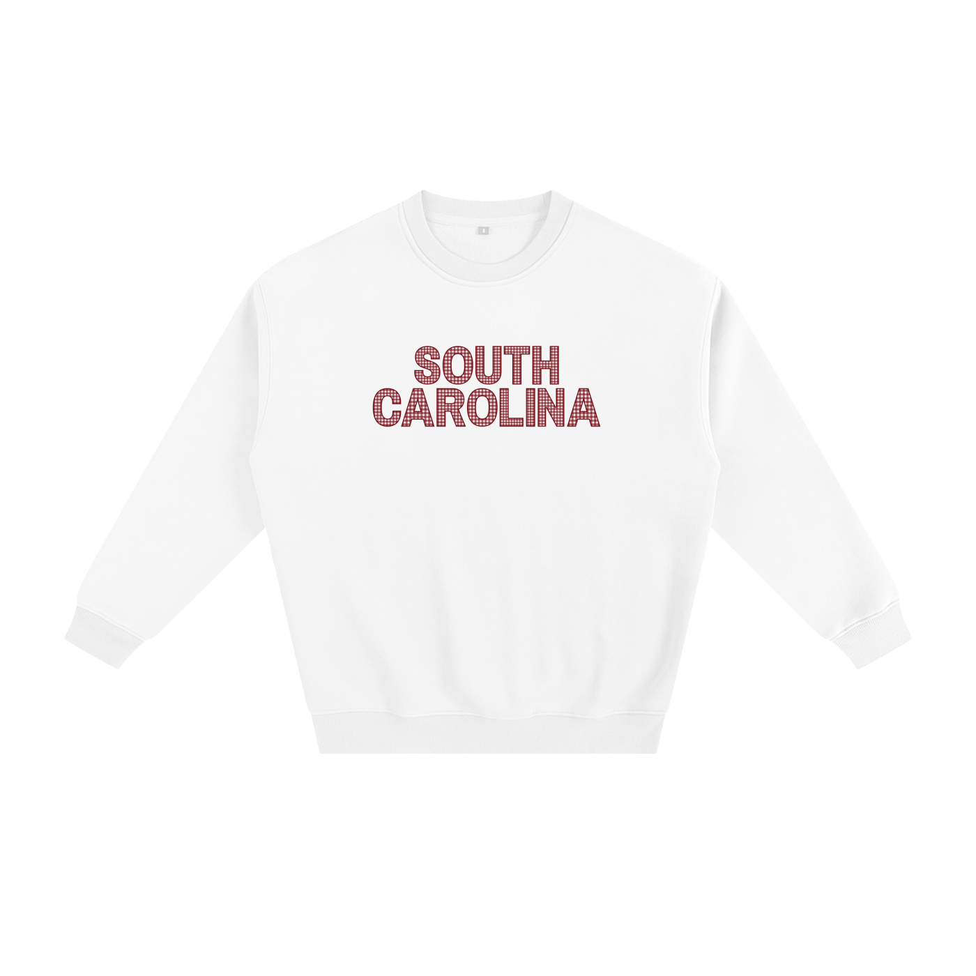 Red Gingham Crewneck