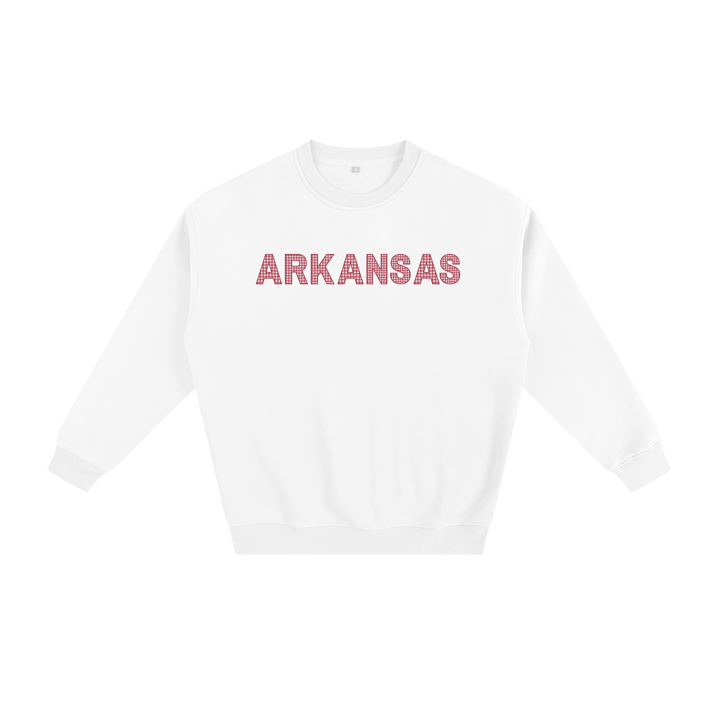 Red Gingham Crewneck