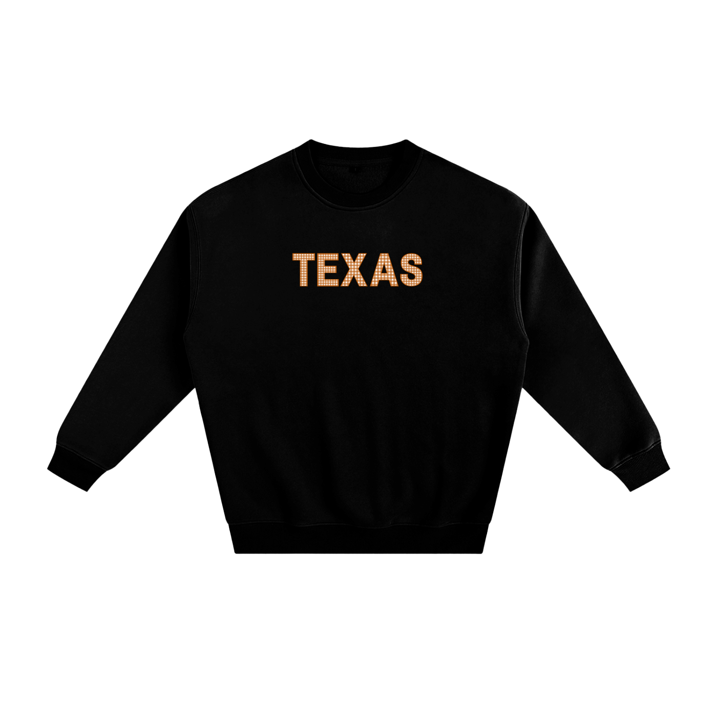 Orange Gingham Crewneck