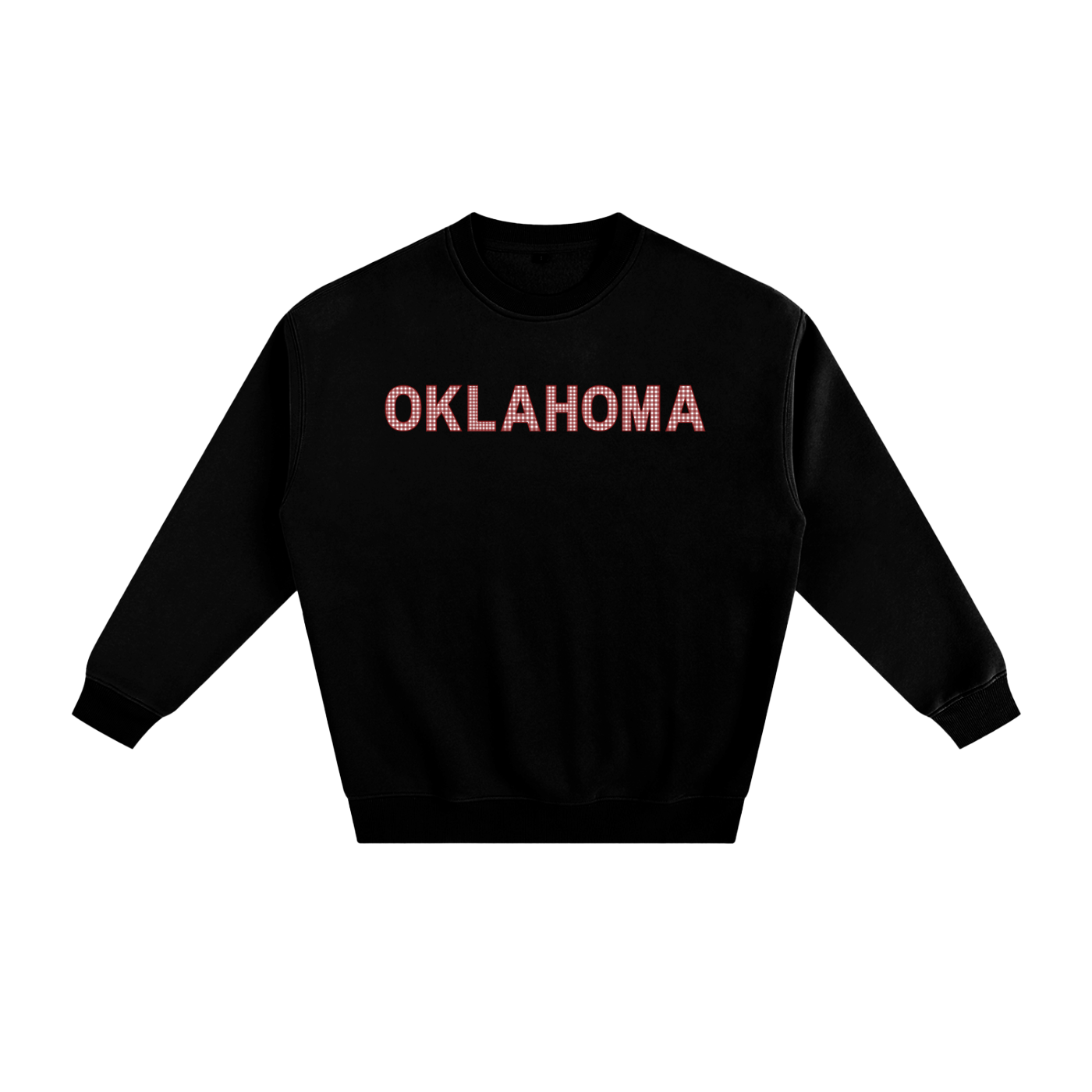 Red Gingham Crewneck