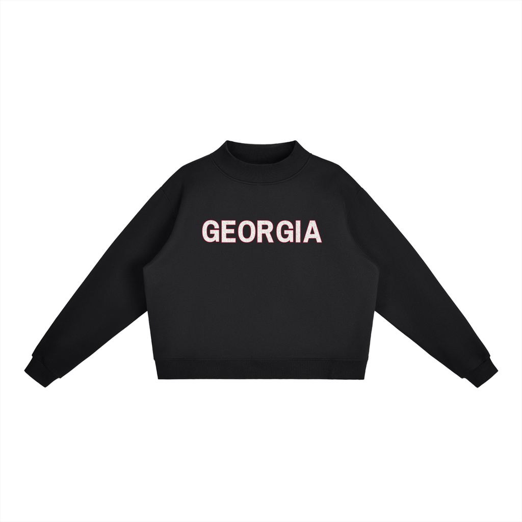 Camo Mock Neck