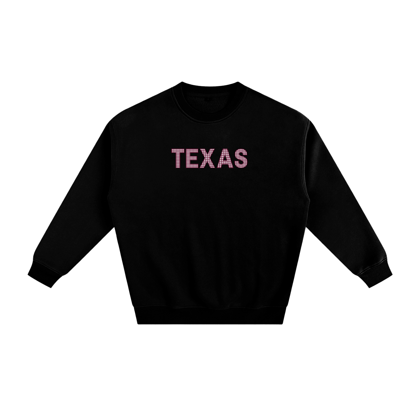 Maroon Gingham Crewneck