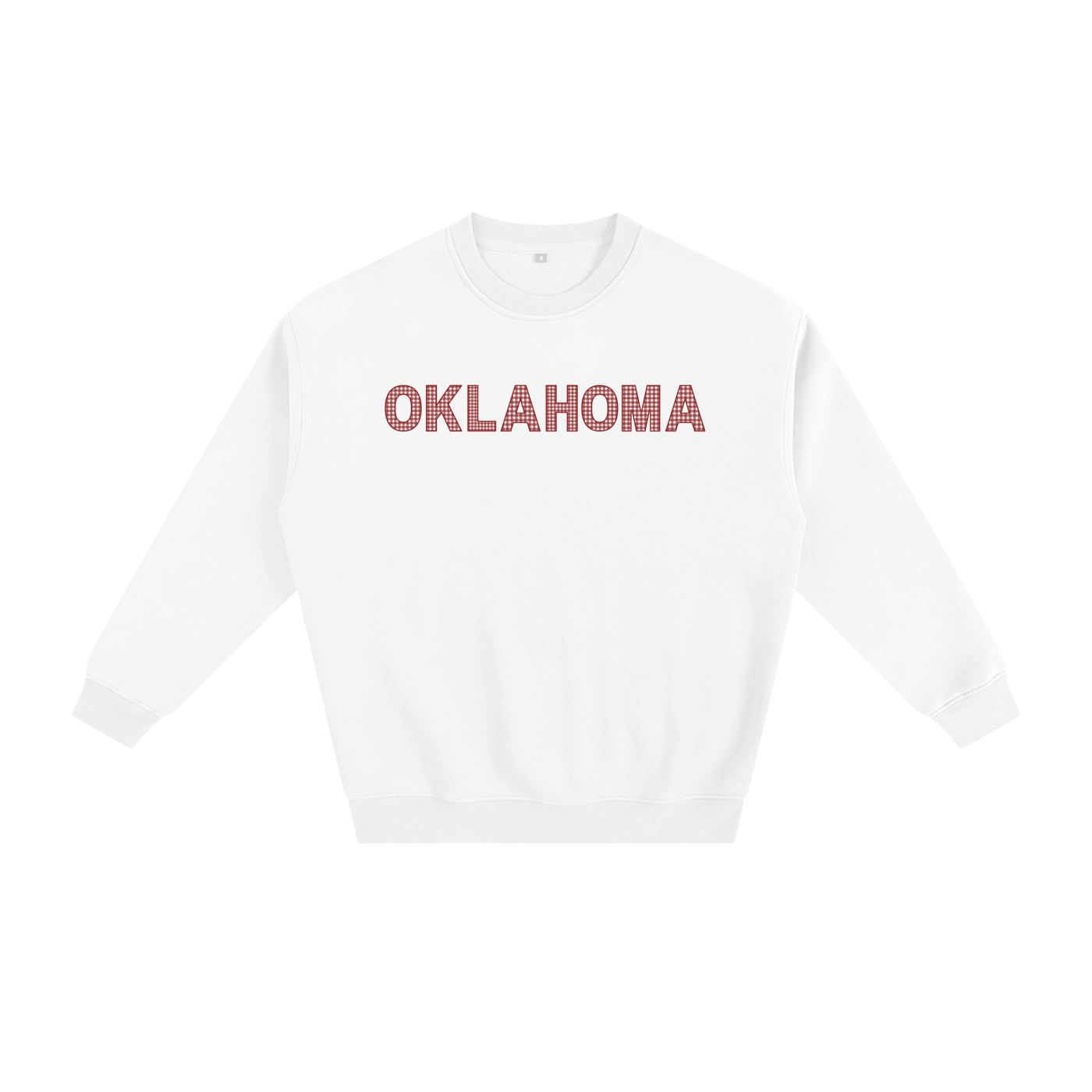 Red Gingham Crewneck