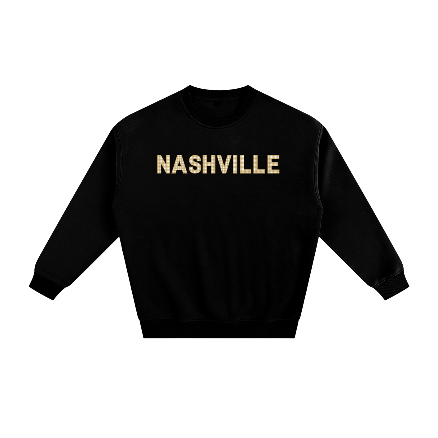 Gold Gingham Crewneck